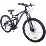 Horský Bicykel 26" Fuzlu Perfect Power 2xT Čierno-zelený